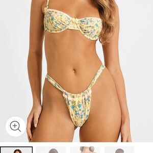 Blackbough Le Jardin Floral Yellow Bikini Set